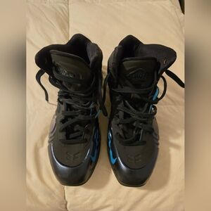 Nike Black Sneakers with Blue Highlights